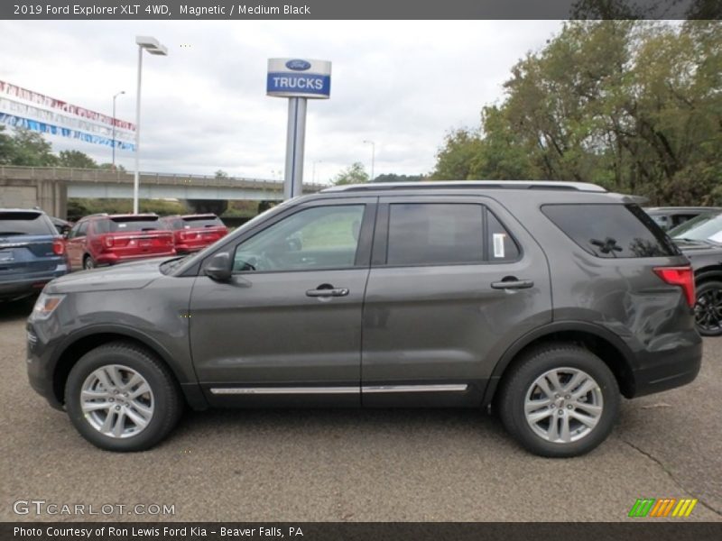 Magnetic / Medium Black 2019 Ford Explorer XLT 4WD