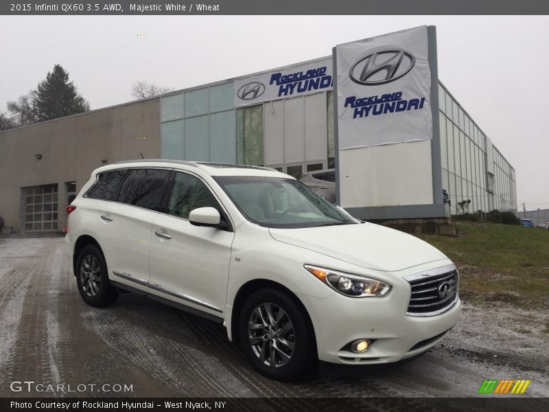 Majestic White / Wheat 2015 Infiniti QX60 3.5 AWD