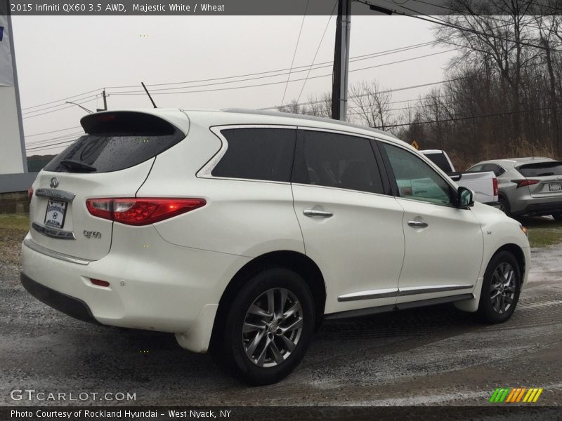 Majestic White / Wheat 2015 Infiniti QX60 3.5 AWD