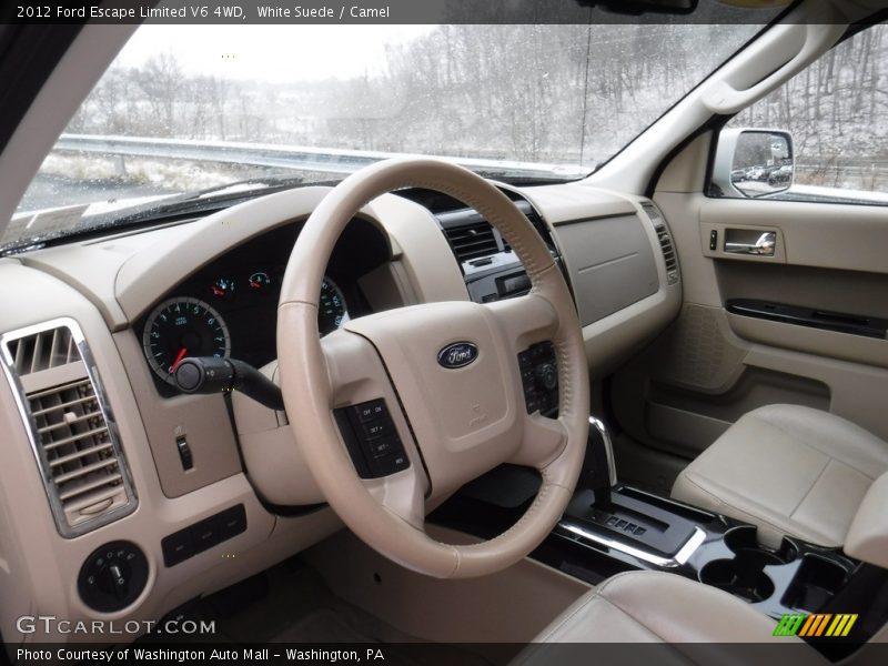 White Suede / Camel 2012 Ford Escape Limited V6 4WD