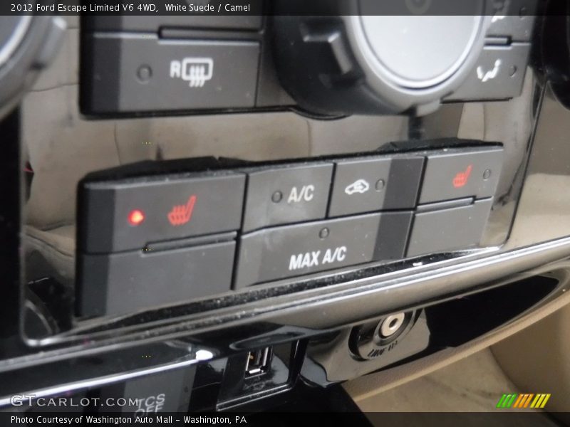 White Suede / Camel 2012 Ford Escape Limited V6 4WD