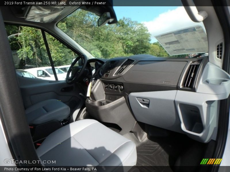 Oxford White / Pewter 2019 Ford Transit Van 250 MR Long