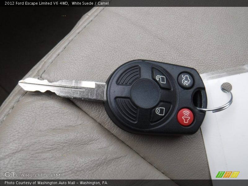 White Suede / Camel 2012 Ford Escape Limited V6 4WD