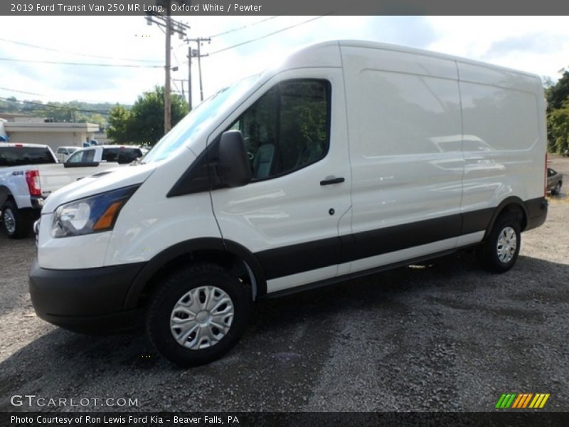 Oxford White / Pewter 2019 Ford Transit Van 250 MR Long