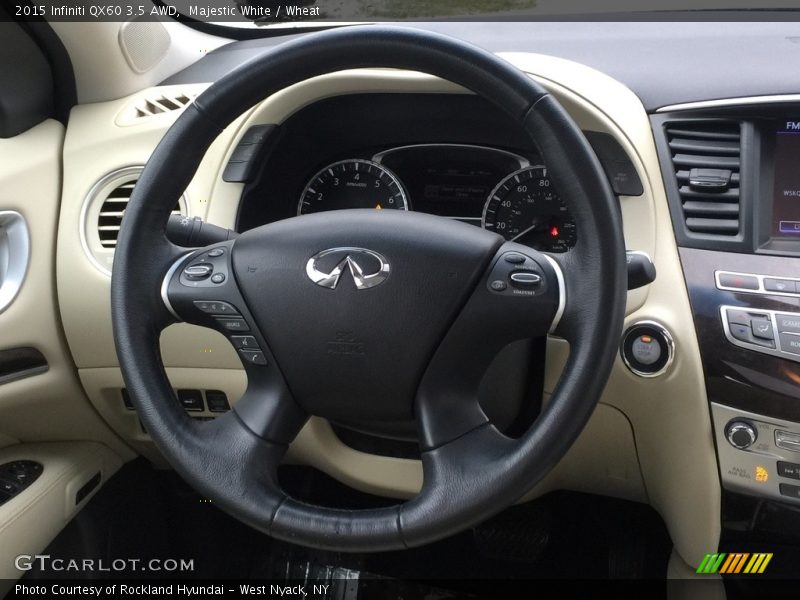 Majestic White / Wheat 2015 Infiniti QX60 3.5 AWD