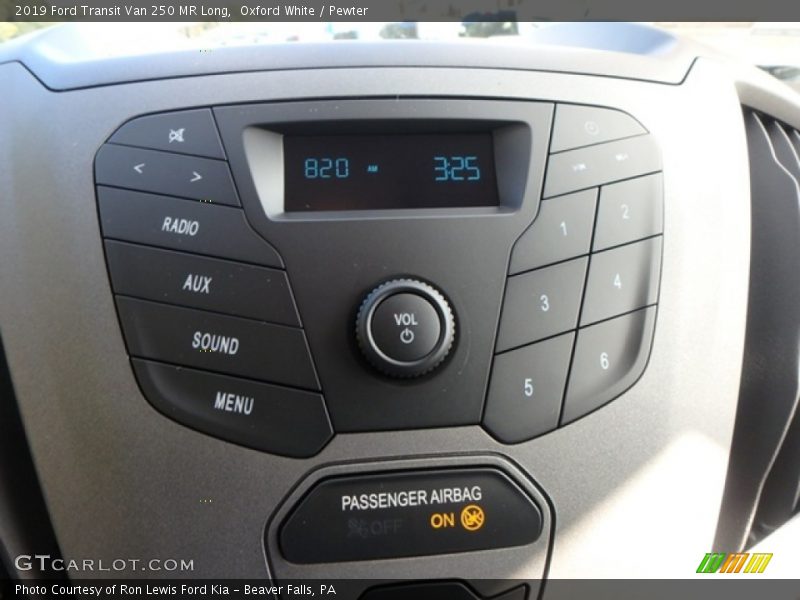 Oxford White / Pewter 2019 Ford Transit Van 250 MR Long