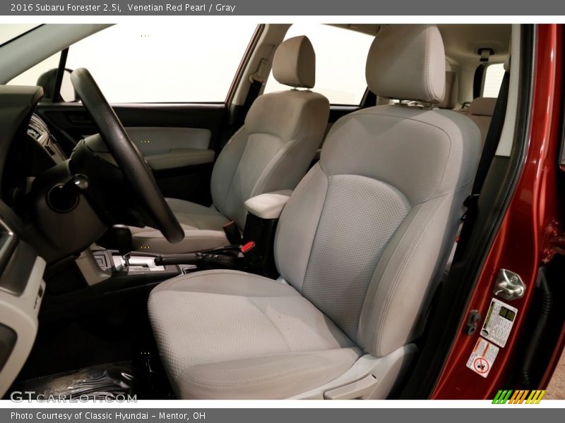 Venetian Red Pearl / Gray 2016 Subaru Forester 2.5i