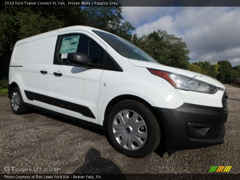 Frozen White / Palazzo Grey 2019 Ford Transit Connect XL Van