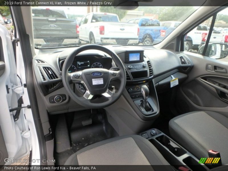 Frozen White / Palazzo Grey 2019 Ford Transit Connect XL Van