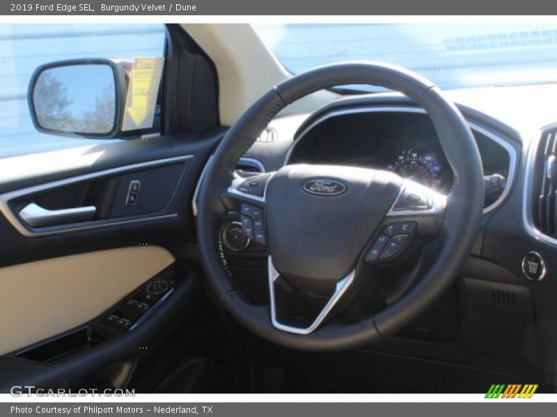 Burgundy Velvet / Dune 2019 Ford Edge SEL