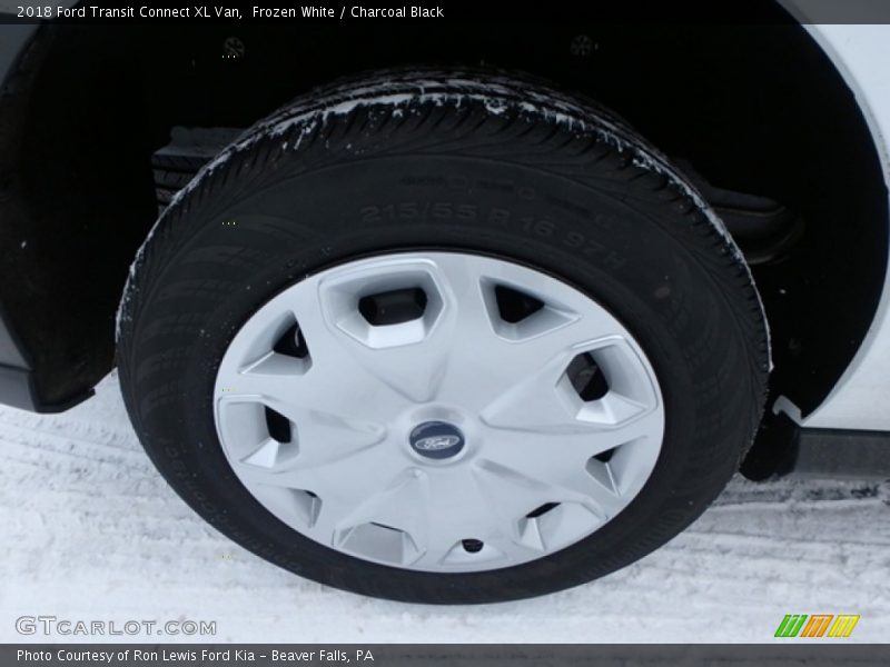 Frozen White / Charcoal Black 2018 Ford Transit Connect XL Van