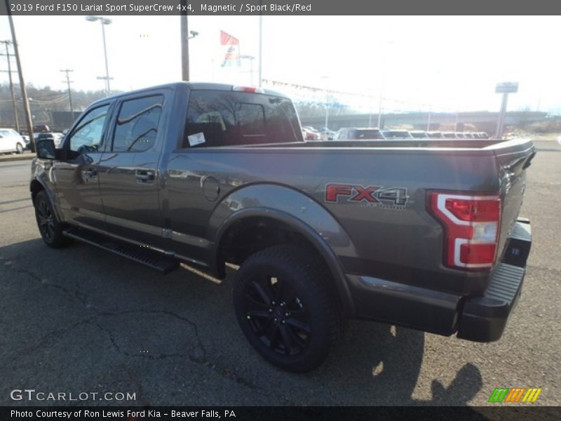 Magnetic / Sport Black/Red 2019 Ford F150 Lariat Sport SuperCrew 4x4