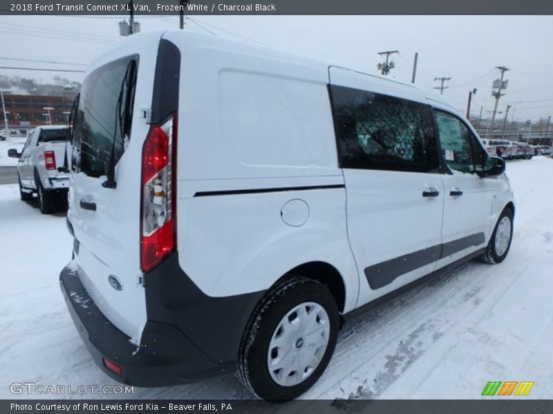 Frozen White / Charcoal Black 2018 Ford Transit Connect XL Van
