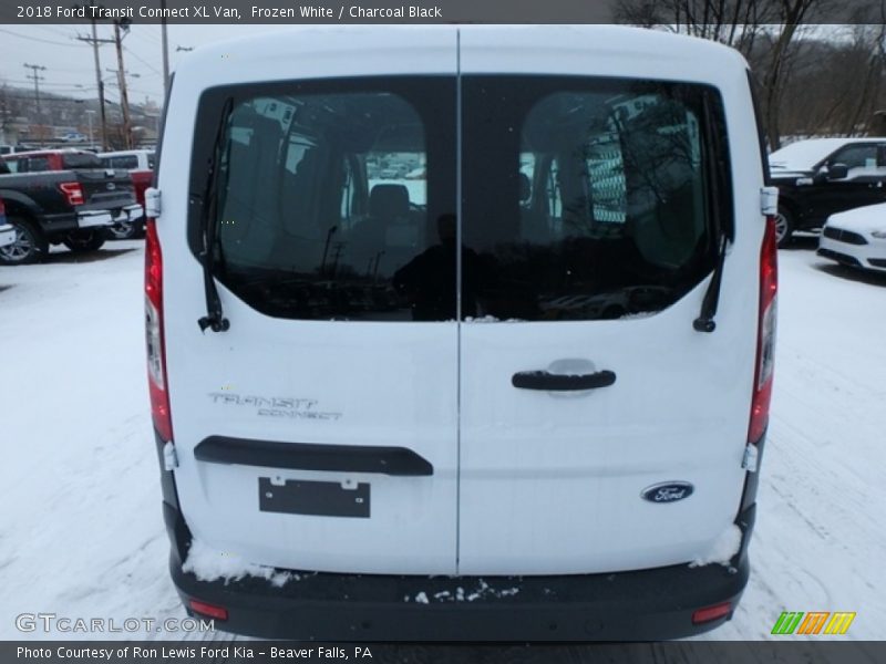 Frozen White / Charcoal Black 2018 Ford Transit Connect XL Van