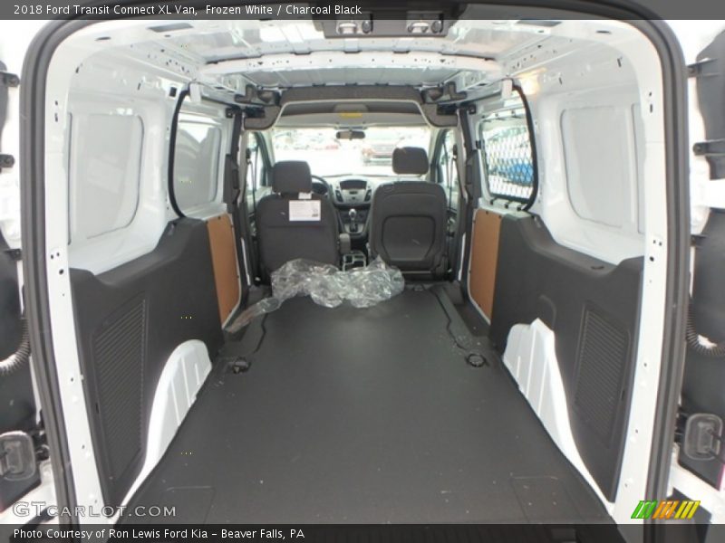Frozen White / Charcoal Black 2018 Ford Transit Connect XL Van