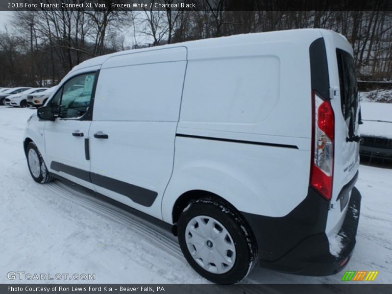 Frozen White / Charcoal Black 2018 Ford Transit Connect XL Van
