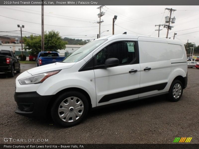 Frozen White / Palazzo Grey 2019 Ford Transit Connect XL Van