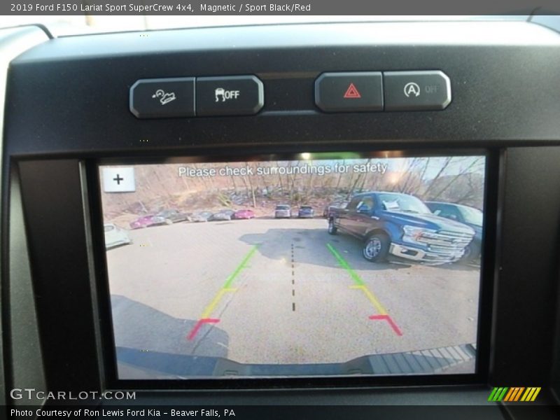 Magnetic / Sport Black/Red 2019 Ford F150 Lariat Sport SuperCrew 4x4