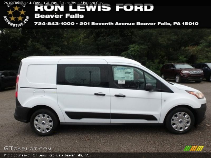 Frozen White / Palazzo Grey 2019 Ford Transit Connect XL Van