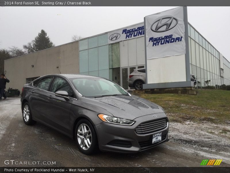 Sterling Gray / Charcoal Black 2014 Ford Fusion SE