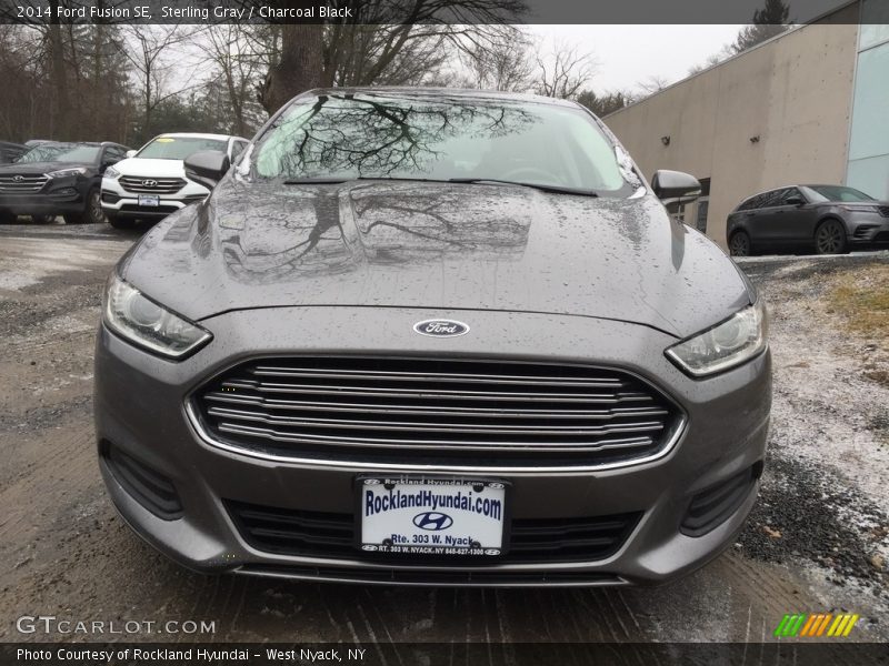 Sterling Gray / Charcoal Black 2014 Ford Fusion SE