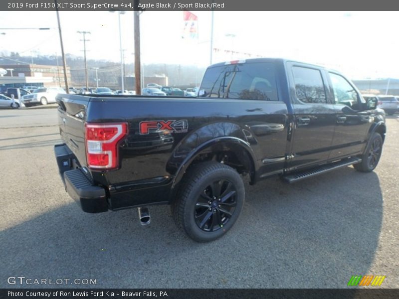 Agate Black / Sport Black/Red 2019 Ford F150 XLT Sport SuperCrew 4x4