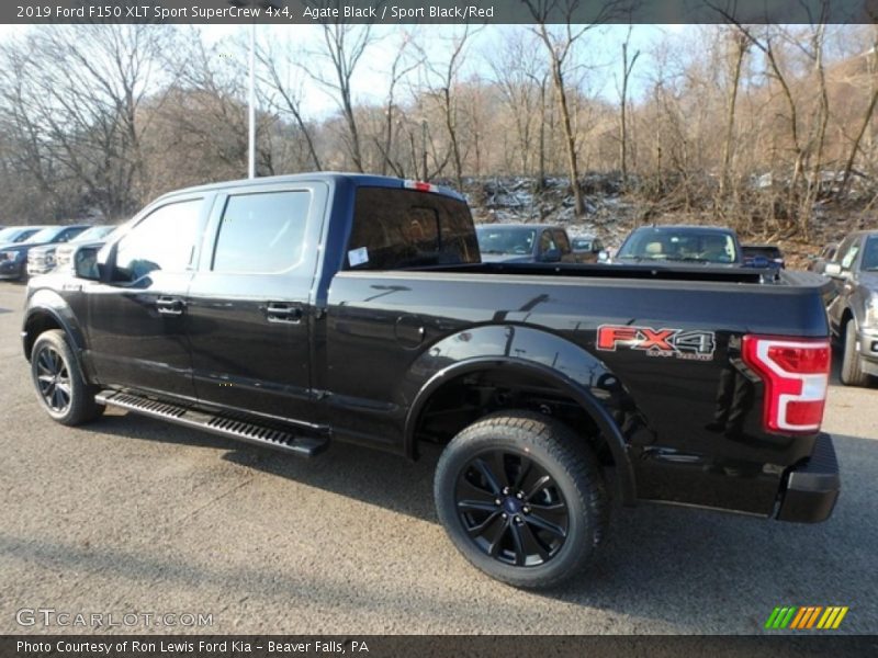 Agate Black / Sport Black/Red 2019 Ford F150 XLT Sport SuperCrew 4x4
