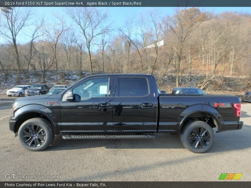 Agate Black / Sport Black/Red 2019 Ford F150 XLT Sport SuperCrew 4x4