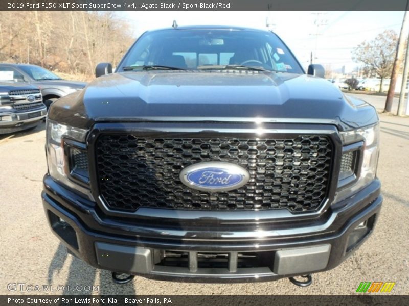 Agate Black / Sport Black/Red 2019 Ford F150 XLT Sport SuperCrew 4x4