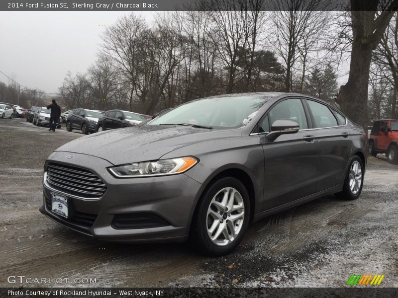 Sterling Gray / Charcoal Black 2014 Ford Fusion SE