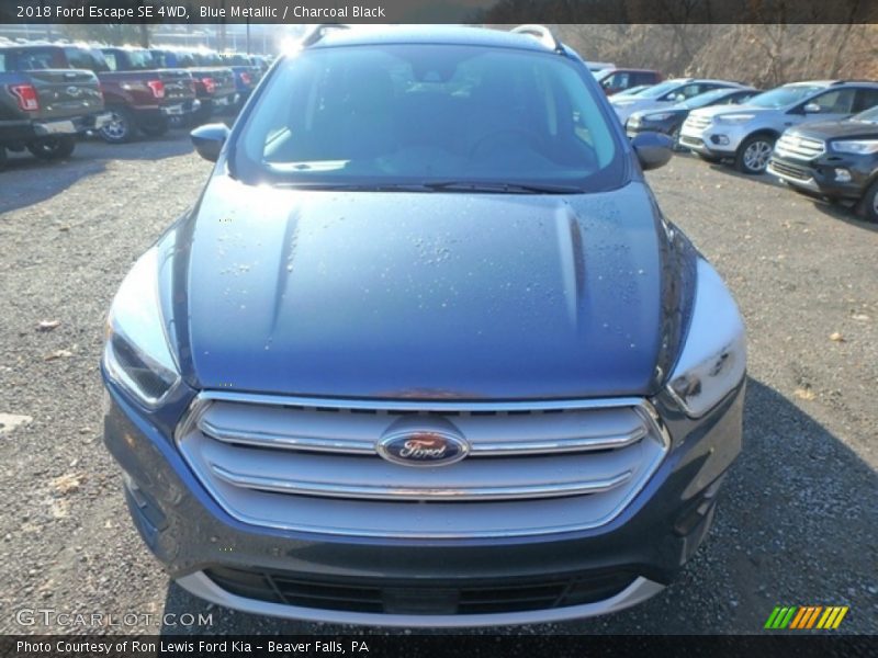 Blue Metallic / Charcoal Black 2018 Ford Escape SE 4WD