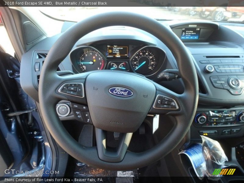 Blue Metallic / Charcoal Black 2018 Ford Escape SE 4WD