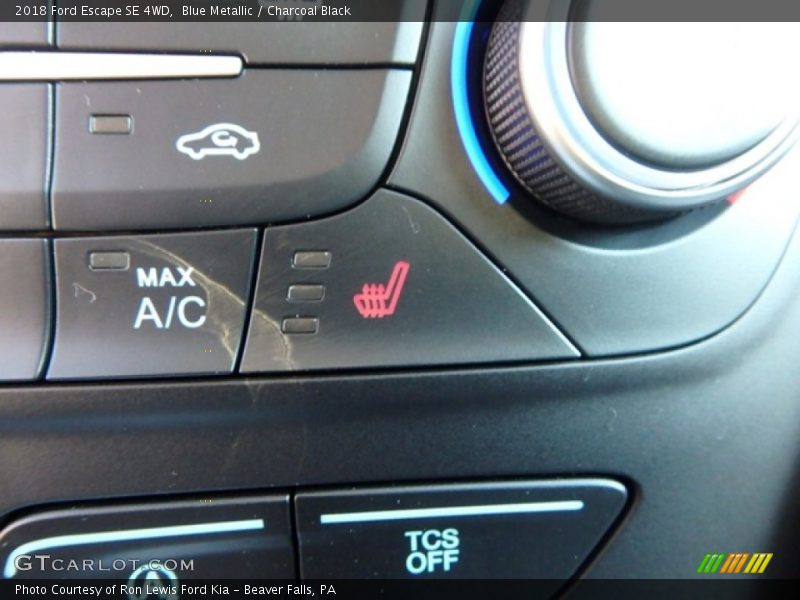 Blue Metallic / Charcoal Black 2018 Ford Escape SE 4WD