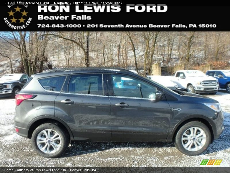 Magnetic / Chromite Gray/Charcoal Black 2019 Ford Escape SEL 4WD