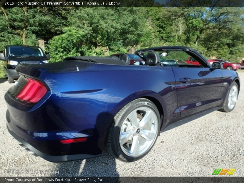 Kona Blue / Ebony 2019 Ford Mustang GT Premium Convertible