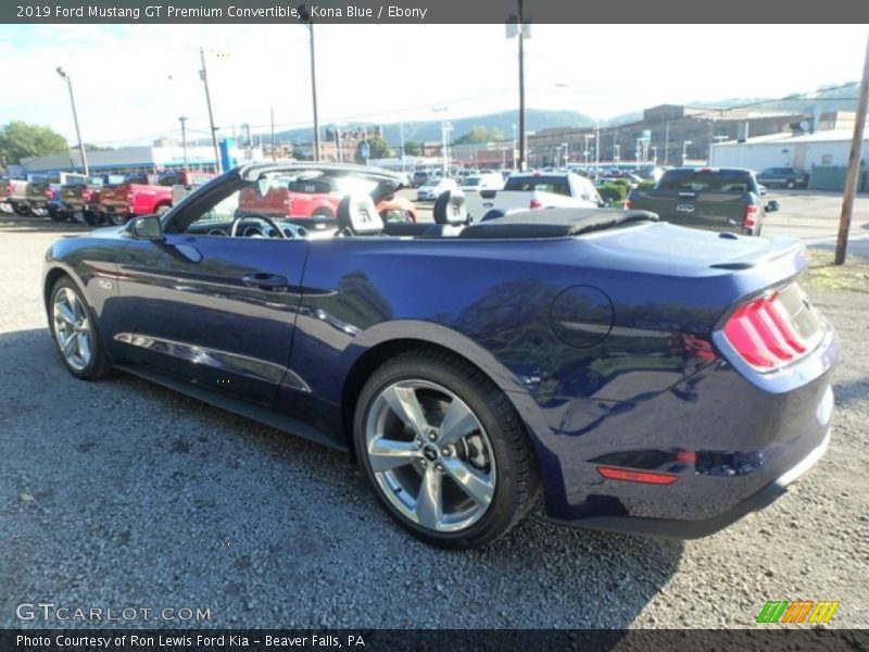 Kona Blue / Ebony 2019 Ford Mustang GT Premium Convertible