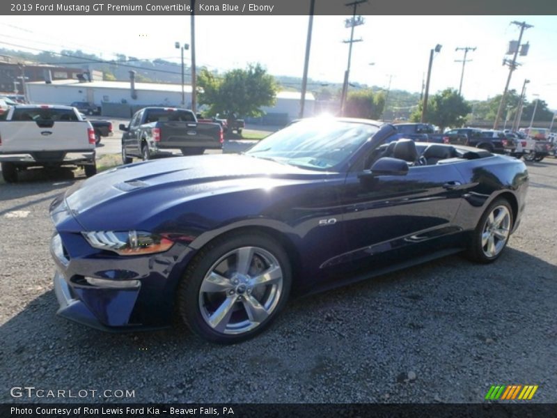 Kona Blue / Ebony 2019 Ford Mustang GT Premium Convertible