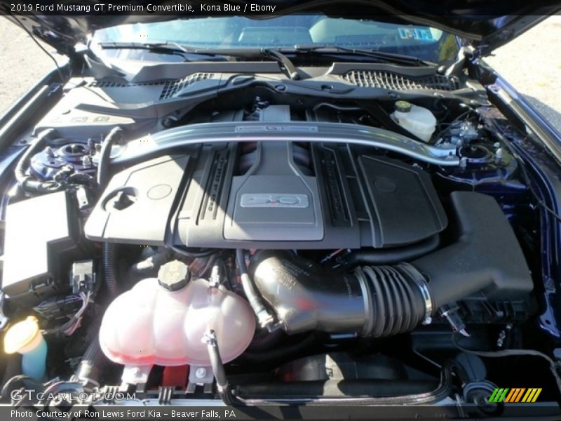 Kona Blue / Ebony 2019 Ford Mustang GT Premium Convertible