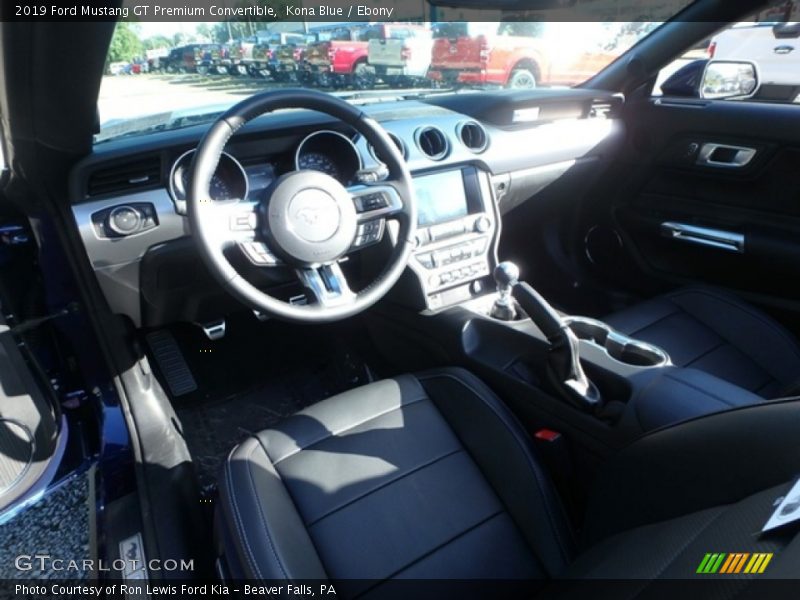Kona Blue / Ebony 2019 Ford Mustang GT Premium Convertible