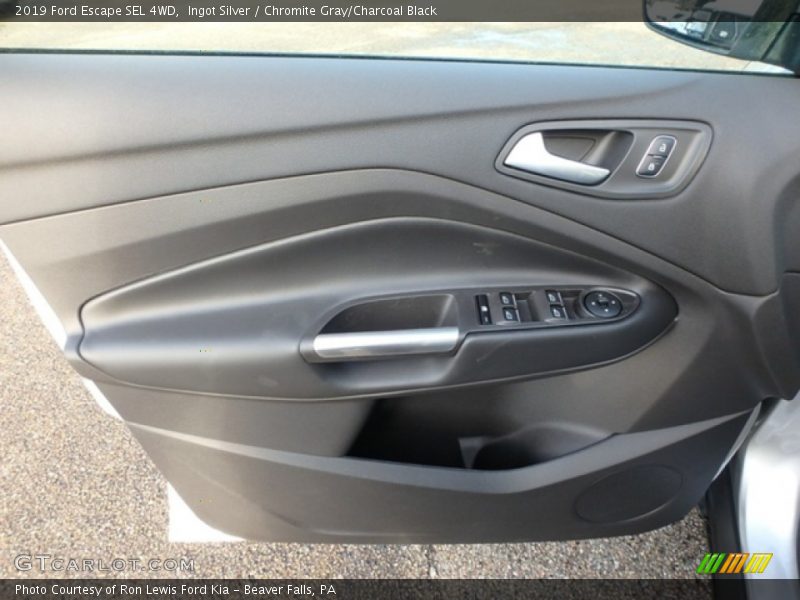 Ingot Silver / Chromite Gray/Charcoal Black 2019 Ford Escape SEL 4WD