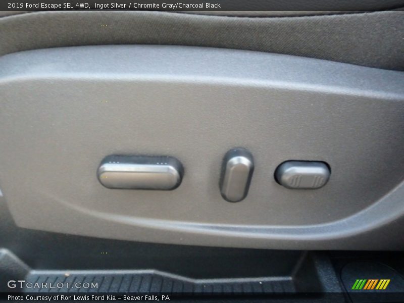 Ingot Silver / Chromite Gray/Charcoal Black 2019 Ford Escape SEL 4WD