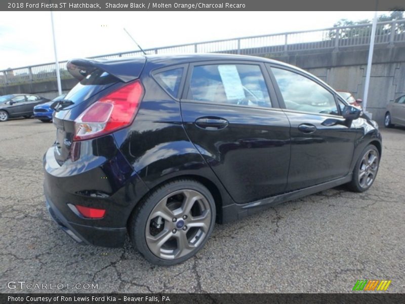 Shadow Black / Molten Orange/Charcoal Recaro 2018 Ford Fiesta ST Hatchback