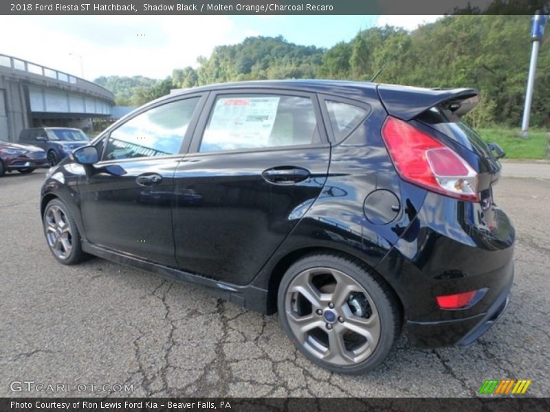 Shadow Black / Molten Orange/Charcoal Recaro 2018 Ford Fiesta ST Hatchback