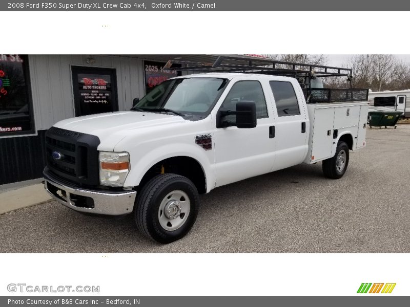 Oxford White / Camel 2008 Ford F350 Super Duty XL Crew Cab 4x4