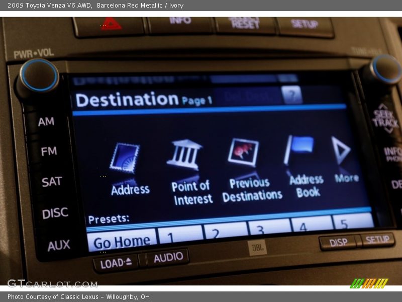 Barcelona Red Metallic / Ivory 2009 Toyota Venza V6 AWD