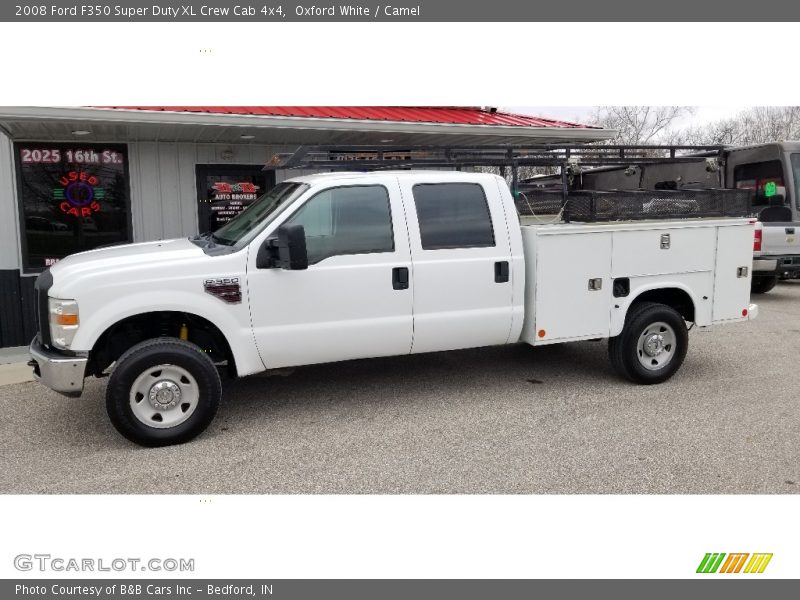 Oxford White / Camel 2008 Ford F350 Super Duty XL Crew Cab 4x4