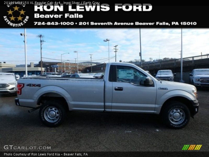 Ingot Silver / Earth Gray 2019 Ford F150 XL Regular Cab 4x4