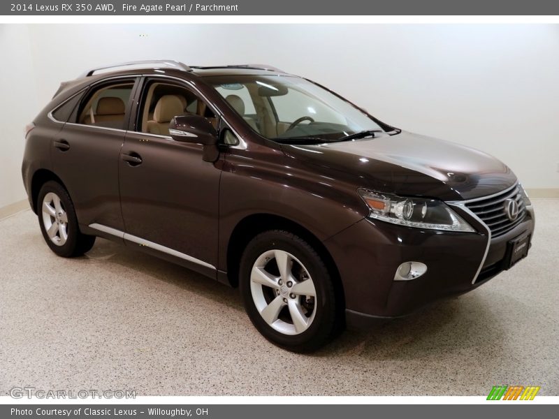 Fire Agate Pearl / Parchment 2014 Lexus RX 350 AWD