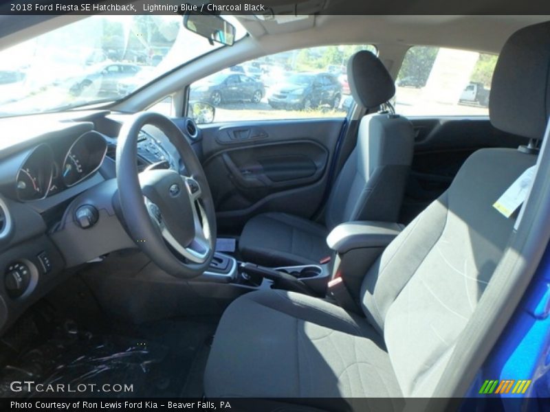 Lightning Blue / Charcoal Black 2018 Ford Fiesta SE Hatchback