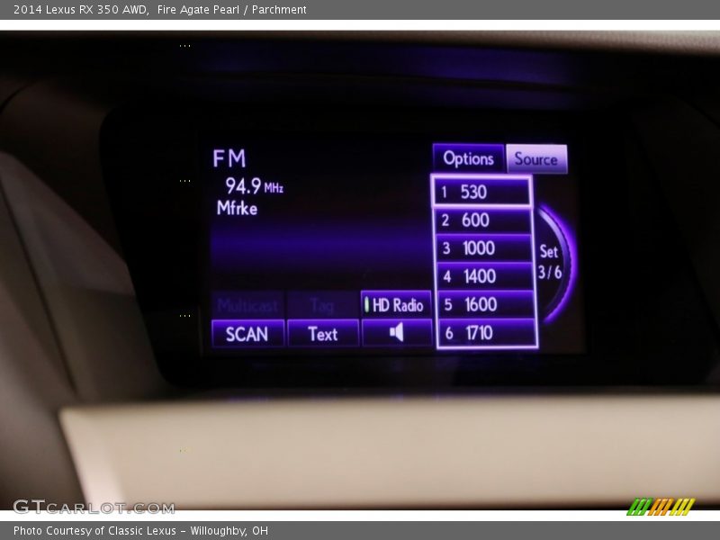 Fire Agate Pearl / Parchment 2014 Lexus RX 350 AWD